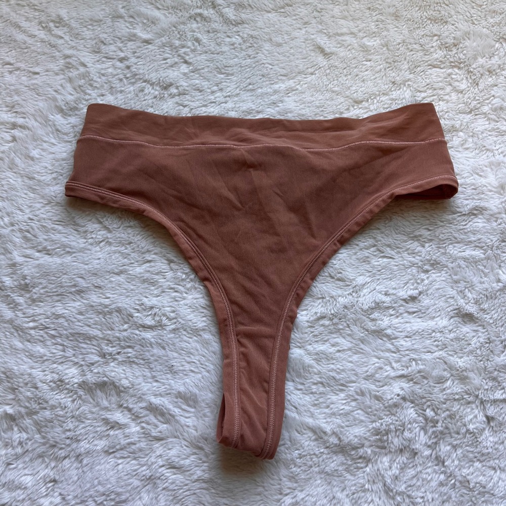 SKIMS Fits Everybody High Waisted Thong Sienna PN-THG-1635 Plus Size 3X NEW